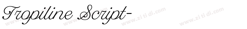 Tropiline Script字体转换